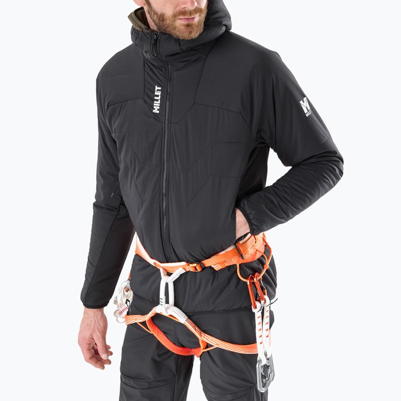 Geacă izolată pentru bărbați Millet Kamet Primaloft Hoodie Jacket black 4