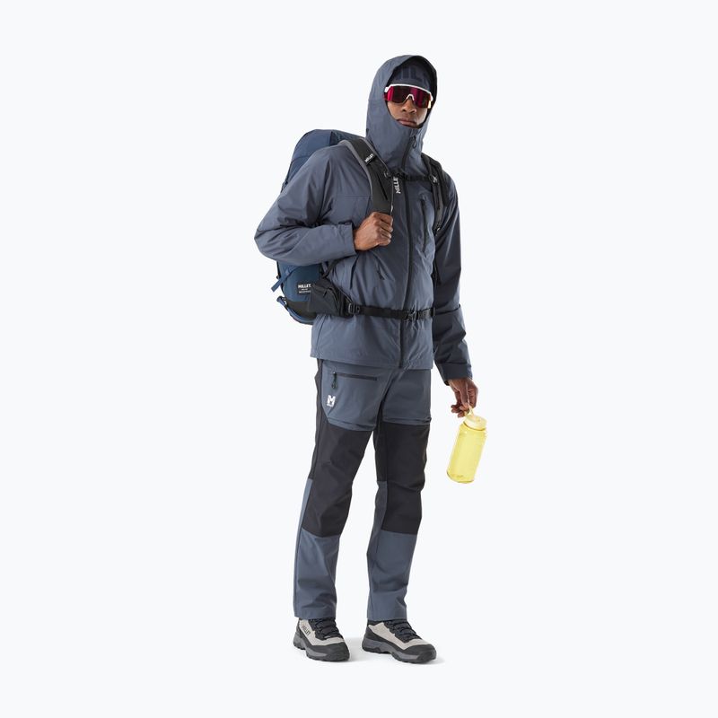 Pantaloni de trekking pentru bărbați Millet Seneca XCS200 shadow blue/black 2