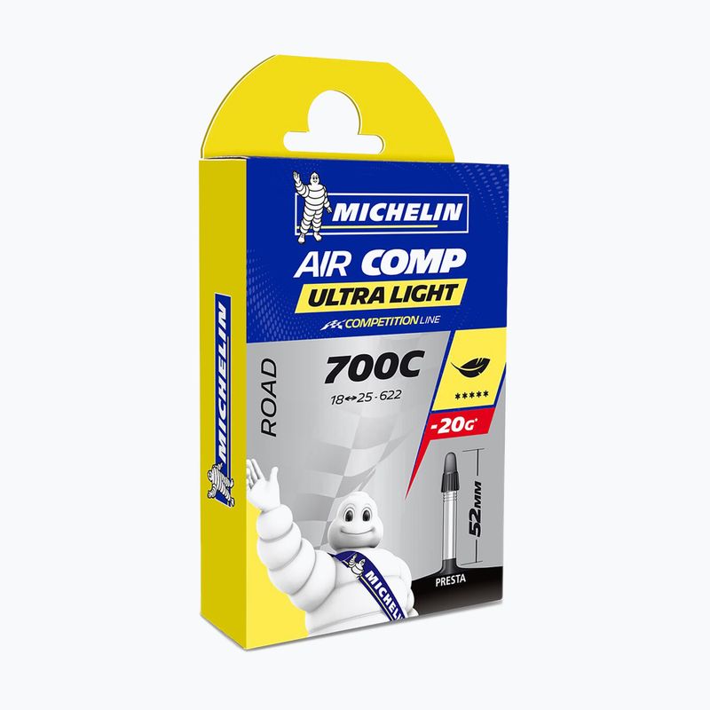 Camera de aer pentru biciclete Michelin Air Comp Ultralight Gal-FV 422204 negru 00082266