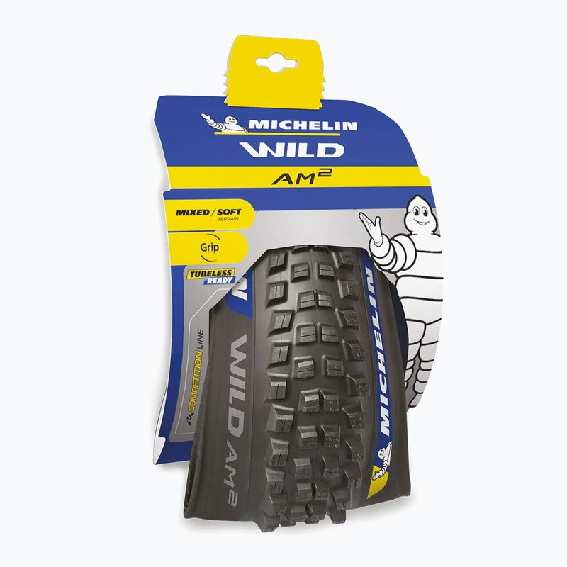 Michelin Wild AM2 TS TLR TLR Kevlar Competition Line anvelopă de bicicletă 873922 negru rulant 00082207 4