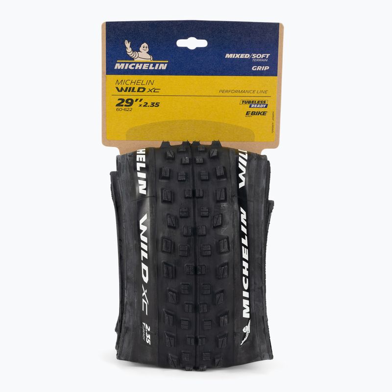 Anvelopă de bicicletă Michelin Wild Xc Ts Tlr Kevlar Performance Line neagră 947290 2