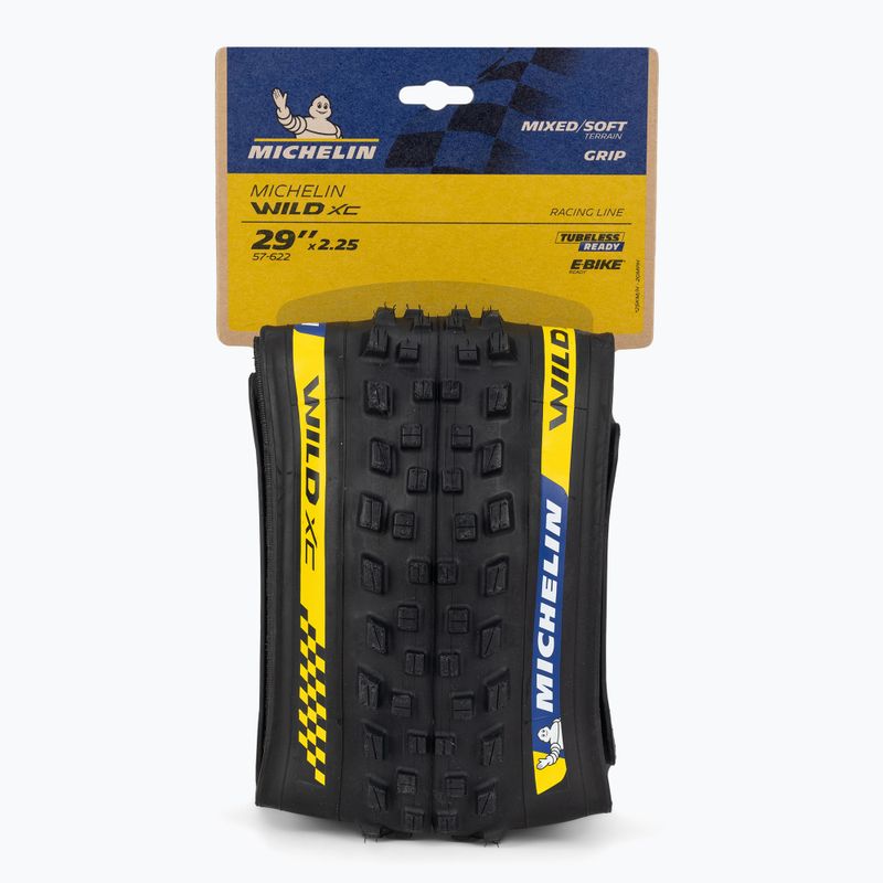 Anvelopă de bicicletă Michelin Wild Xc Ts Tlr Kevlar Racing Line neagră 986167 2
