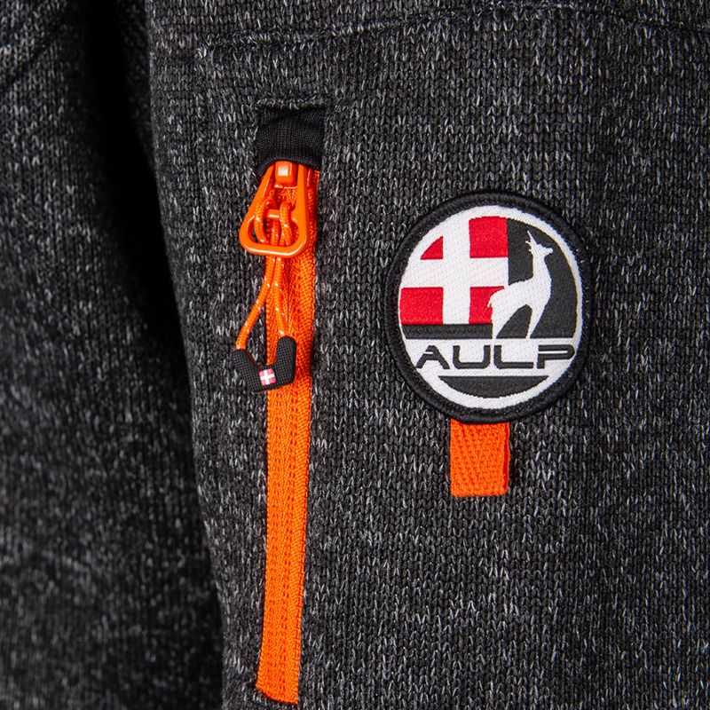 Bluză fleece pentru bărbați Aulp Navoy Melanged Knit black 5