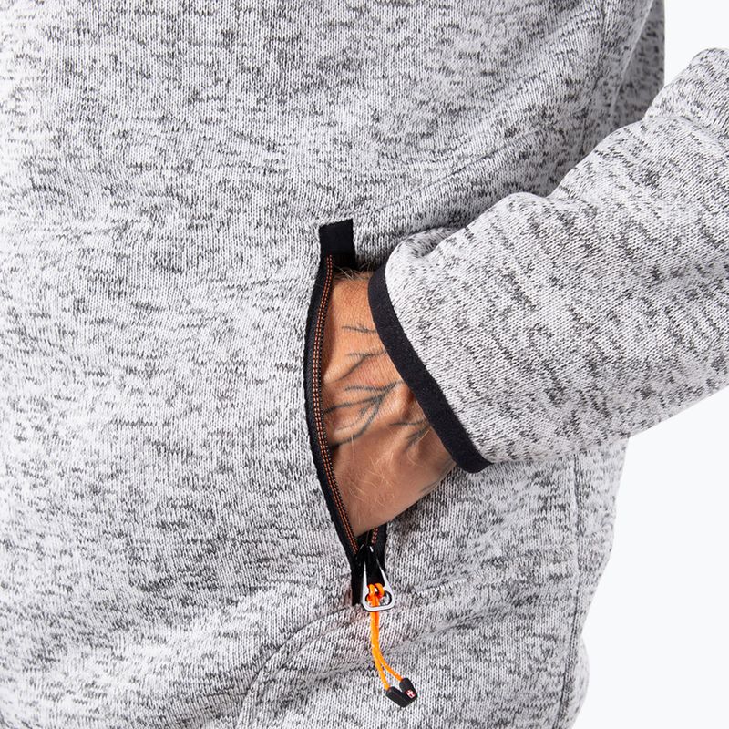 Bluză fleece pentru bărbați Aulp Navoy Melanged Knit grey 5