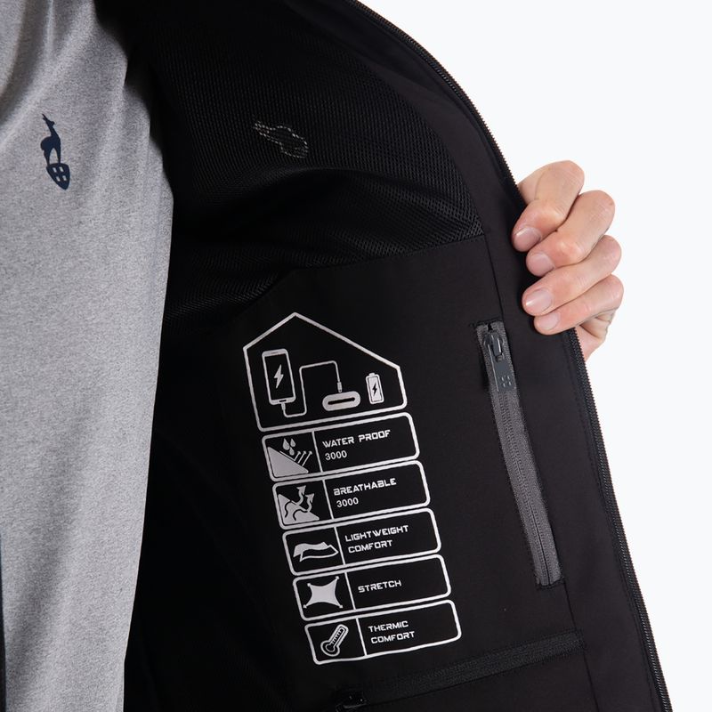 Geacă softshell pentru bărbați Aulp Tiago anthracite melange 5