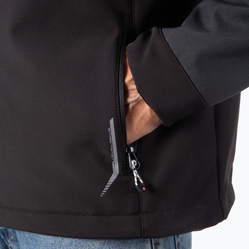 Geacă softshell pentru bărbați Aulp Tiago anthracite melange 10