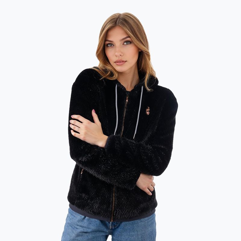 Geacă de iarnă pentru femei Aulp Candy Faux Fur black 3