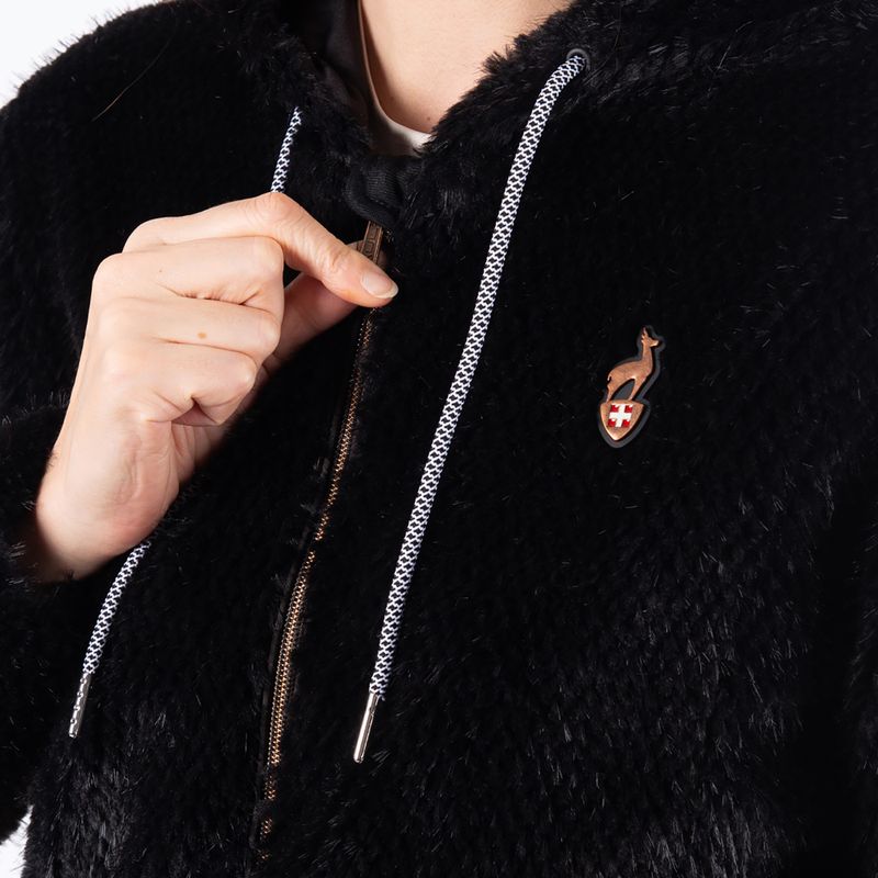 Geacă de iarnă pentru femei Aulp Candy Faux Fur black 4