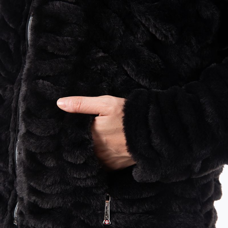 Geacă de iarnă pentru femei Aulp Candy Faux Fur black 5