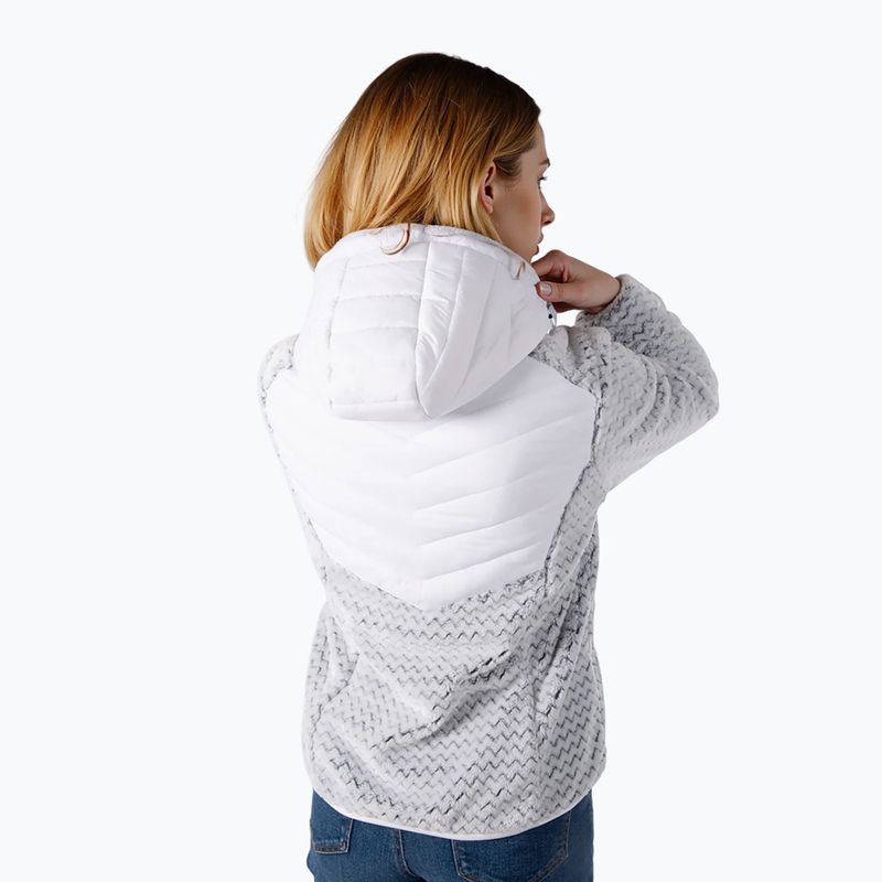 Geacă hibrid pentru femei Aulp Clem Hooded Hybrid white 2