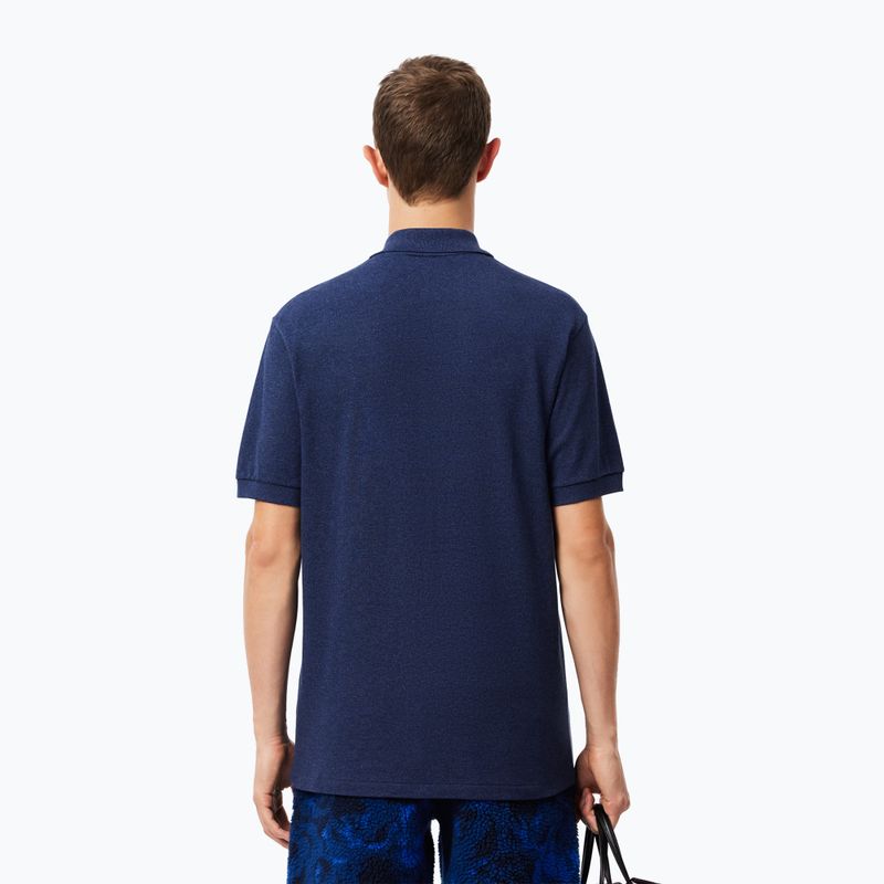 Tricou polo pentru bărbați Lacoste L1264 dark indigo blue 3