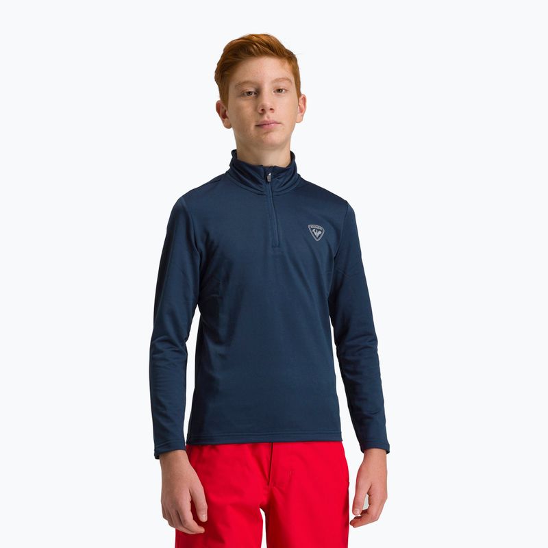 Rossignol Boy 1/2 Zip Warm Stretch pentru copii de schi pentru copii pulover de schi întuneric navy