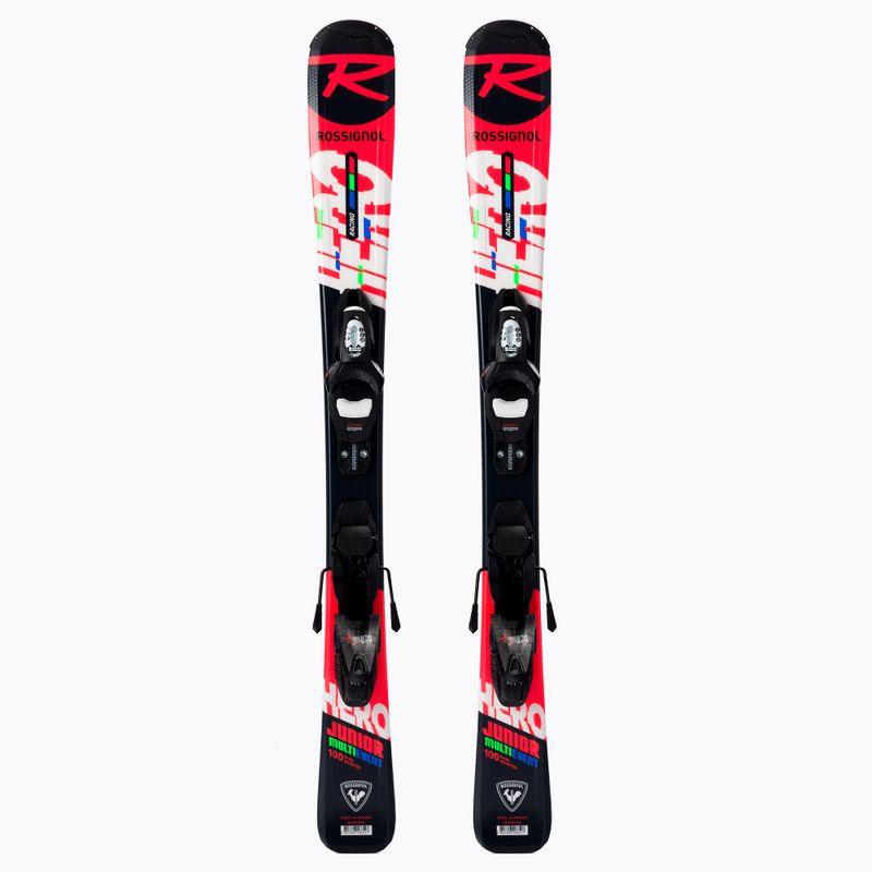 Schiuri de coborâre pentru copii Rossignol Hero JR 100-130 + KID4