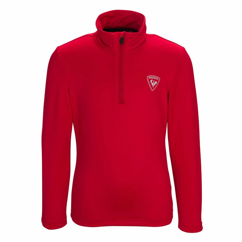 Pulover de schi pentru copii Rossignol Boy 1/2 Zip Warm Stretch red 3