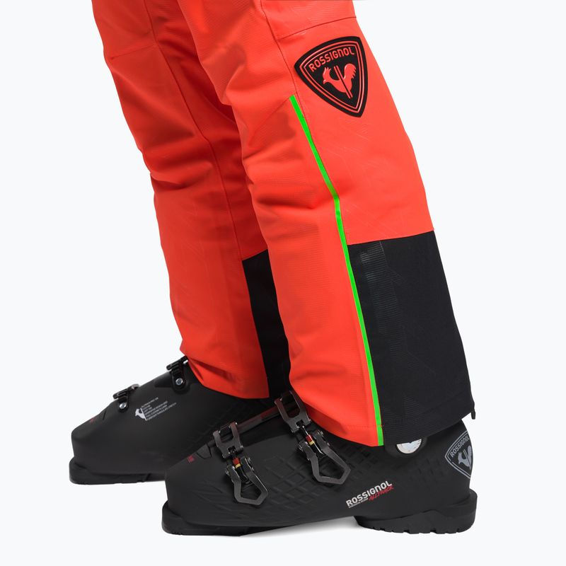 Pantaloni de schi pentru bărbați Rossignol Hero Ski neon red 5
