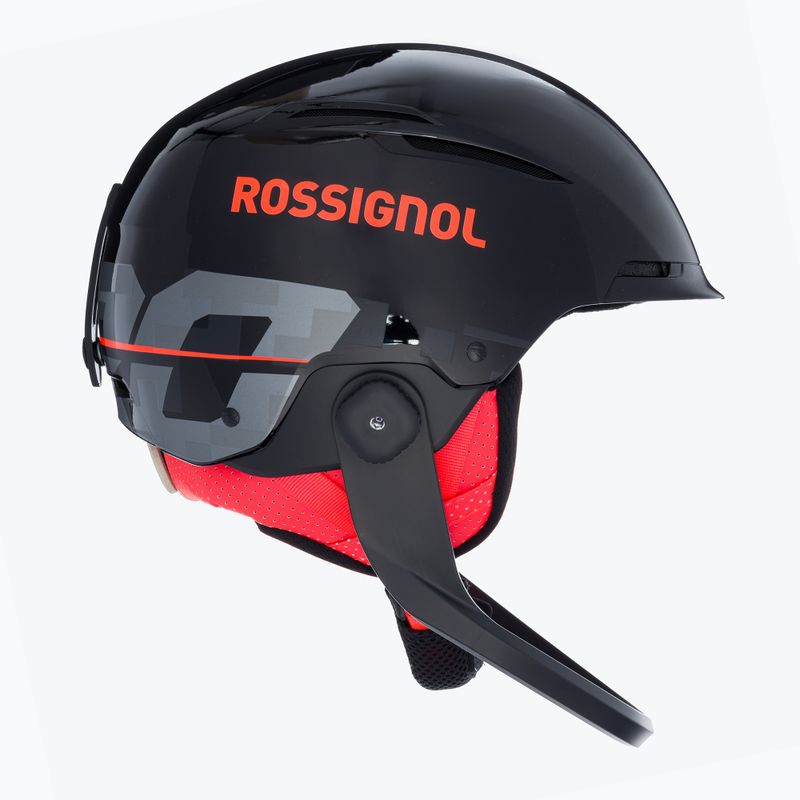 Rossignol Hero Hero Slalom Impacts Casca de schi + Chinguard negru 4