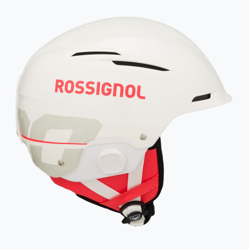 Cască de schi Rossignol Hero Slalom Impacts + Chinguard alb 4
