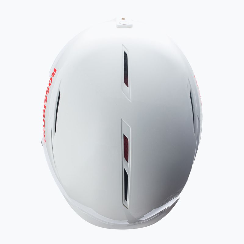 Cască de schi Rossignol Hero Slalom Impacts + Chinguard alb 8