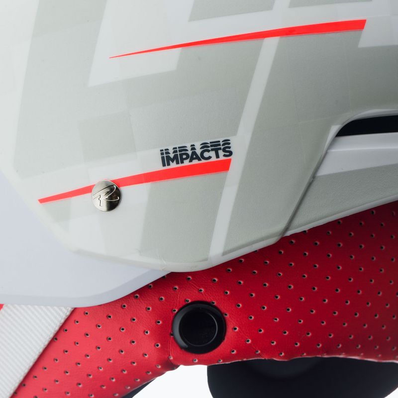 Cască de schi Rossignol Hero Slalom Impacts + Chinguard alb 10