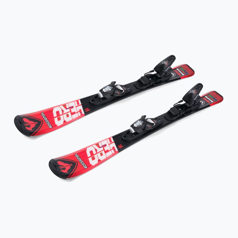 Schiuri de coborâre pentru copii Rossignol Hero 100-140 + Kid4 red 4