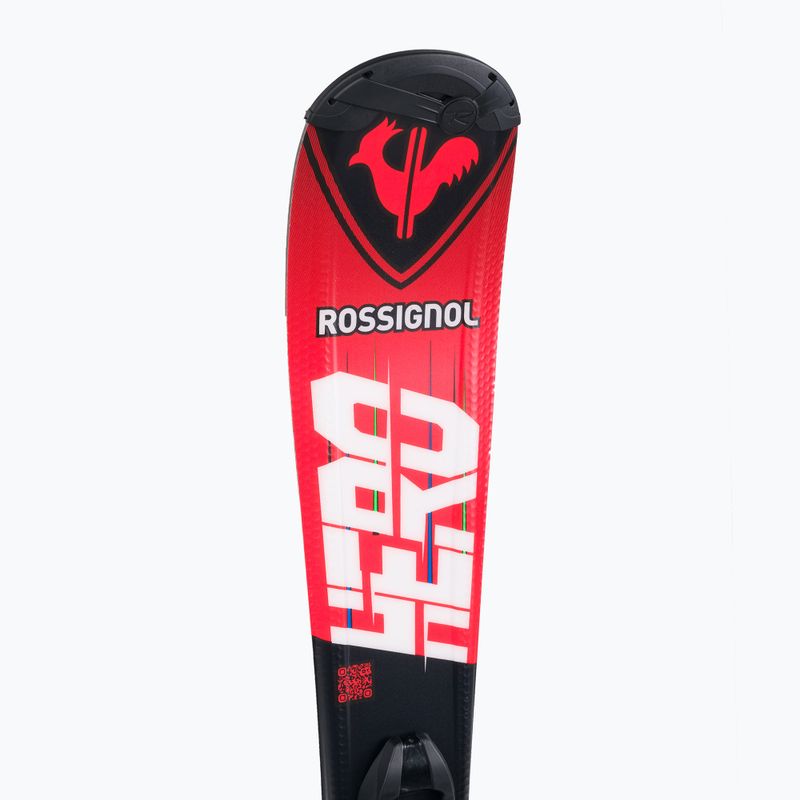 Schiuri de coborâre pentru copii Rossignol Hero 100-140 + Kid4 red 8