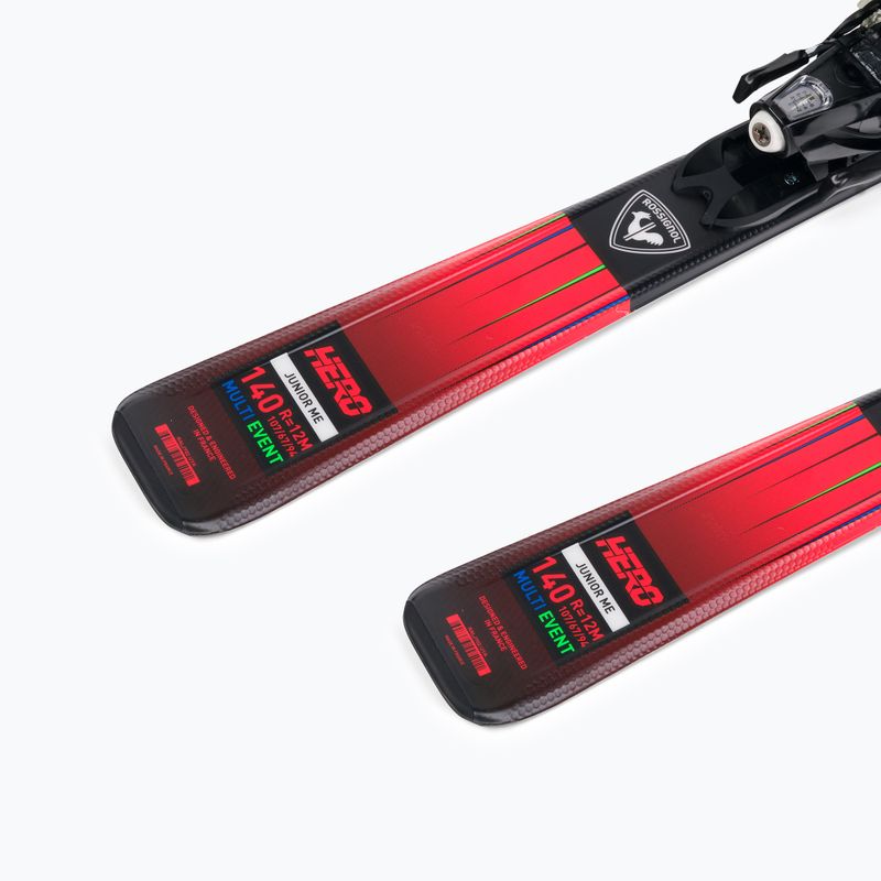 Schiuri de coborâre pentru copii Rossignol Hero 130-150 + XP7 red 9