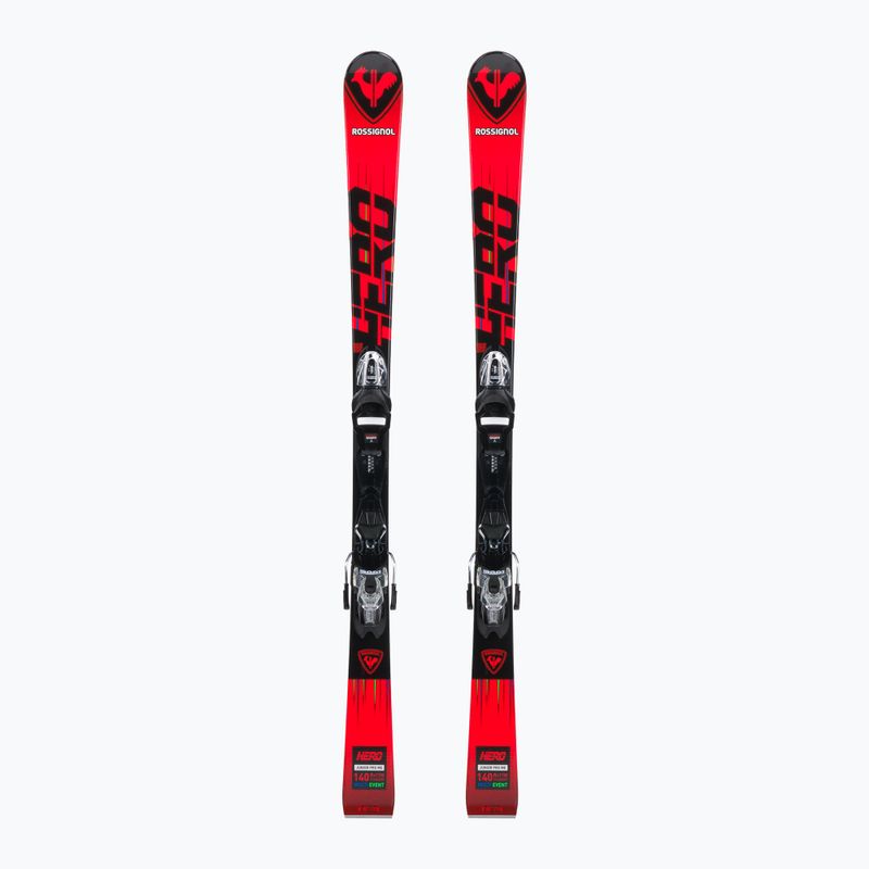 Schiuri de coborâre pentru copii Rossignol Hero Multi Event + XP7 red