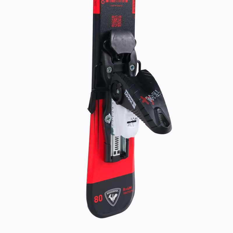 Schiuri de coborâre pentru copii Rossignol Hero Pro + Team 4 GW Black Bulk red 7