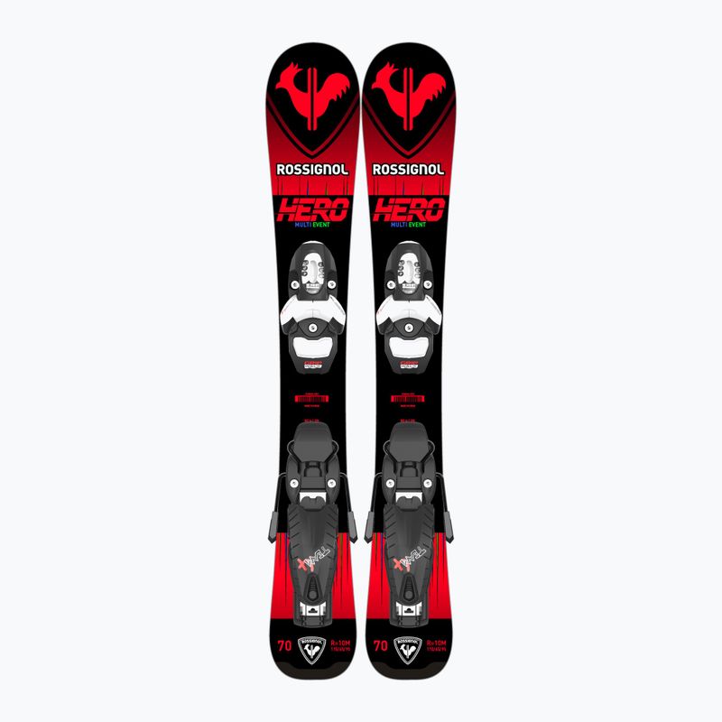 Schiuri de coborâre pentru copii Rossignol Hero Pro + Team 4 GW Black Bulk red 10