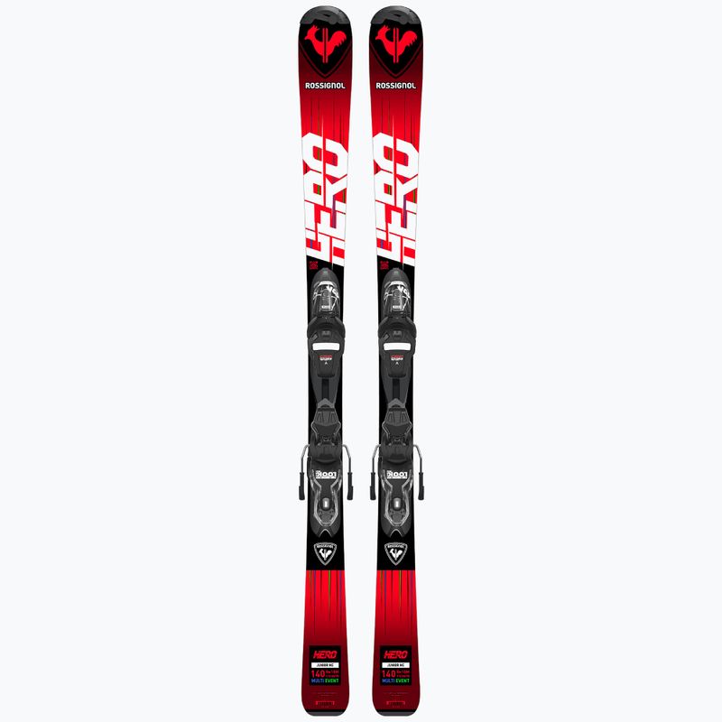 Schiuri de coborâre pentru copii Rossignol Hero 130-150 + XP7 red 10