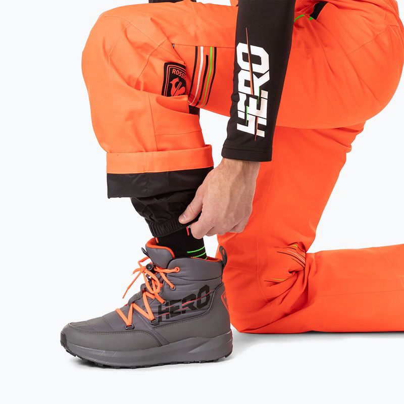 Pantaloni de schi Rossignol Hero pentru bărbați Rossignol Hero roșu neon 9