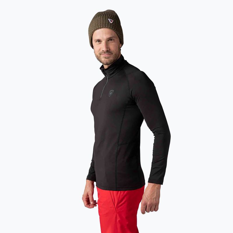 Bărbați Rossignol Classique Classique 1/2 zip tricou termic negru 4