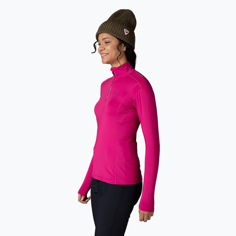 Bluză termică damă Rossignol Classique 1/2 Zip orchid pink 3