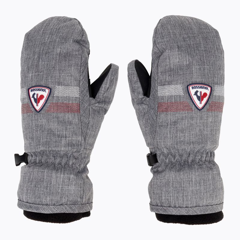 Mănuși de schi pentru copii Rossignol Jr Roc Impr M heather grey 2