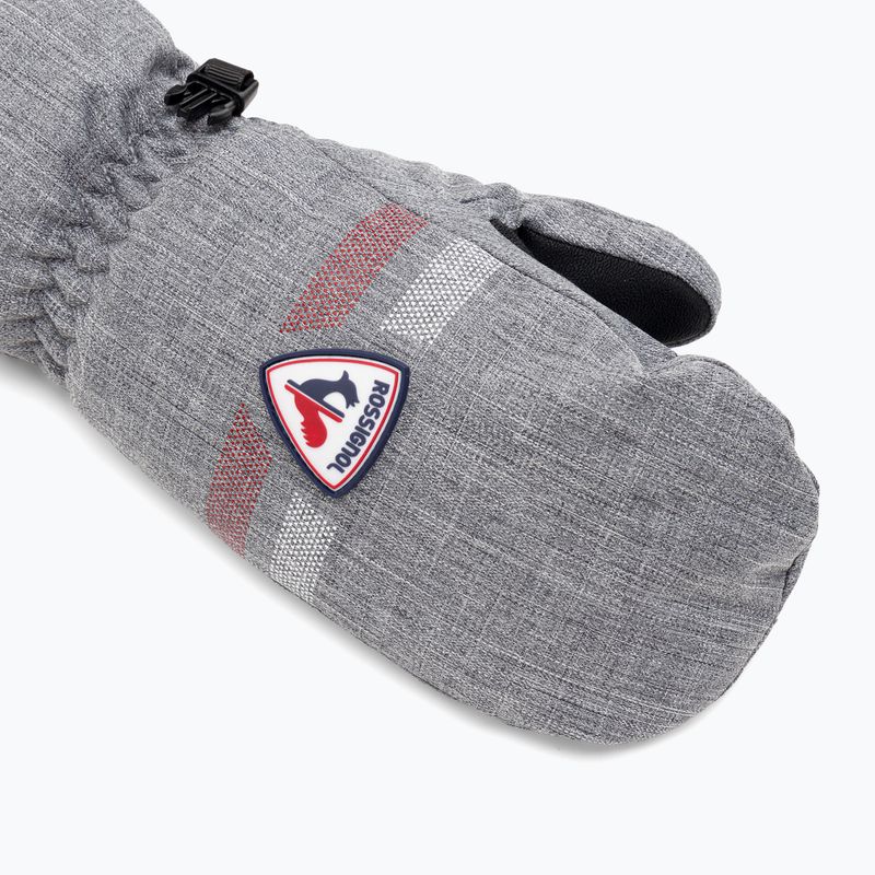 Mănuși de schi pentru copii Rossignol Jr Roc Impr M heather grey 5