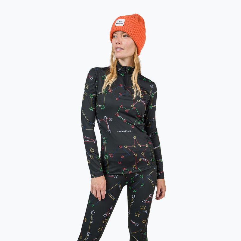 Bluză termică damă Rossignol Booster 1/2 Zip Top 100 black