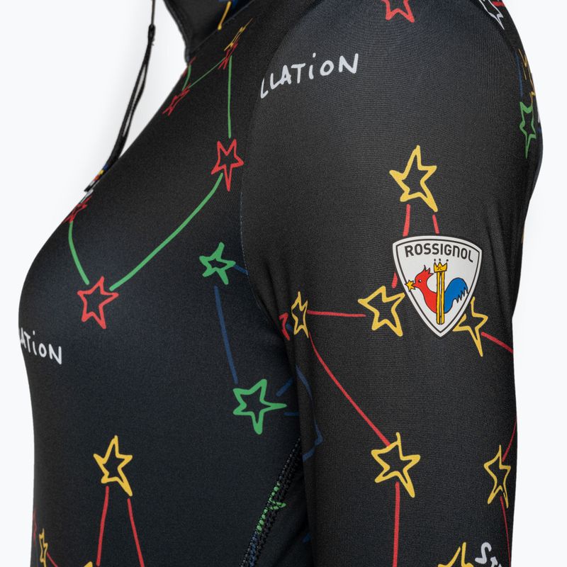 Bluză termică damă Rossignol Booster 1/2 Zip Top 100 black 10