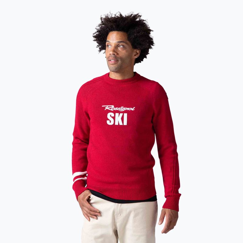 Pulover pentru bărbați Rossignol Signature Rossignol Knit sport red