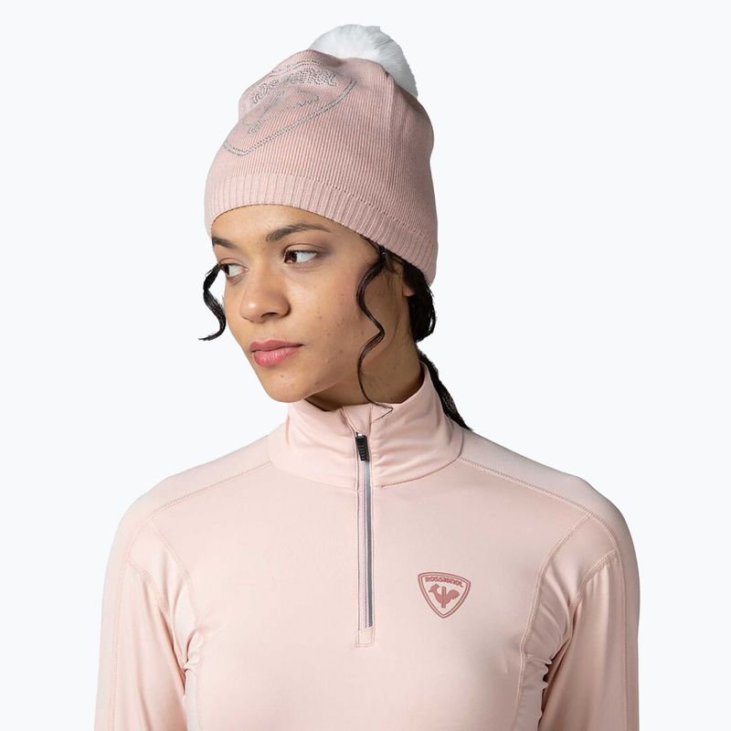 Bluză termică damă Rossignol Classique 1/2 Zip powder pink 5