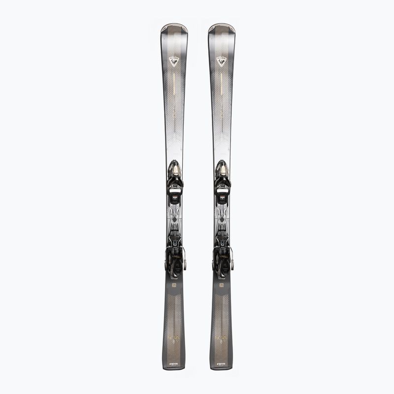 Schiuri de coborâre pentru femei Rossignol Nova 8 + legături XP11 dark grey/gold