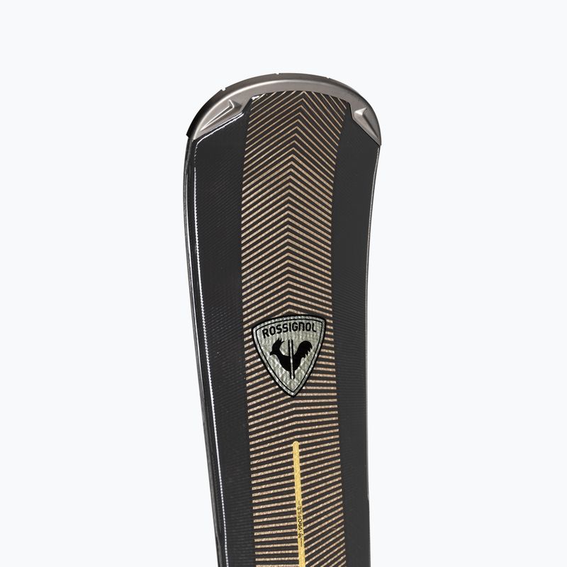 Schiuri de coborâre pentru femei Rossignol Nova 8 + legături XP11 dark grey/gold 6