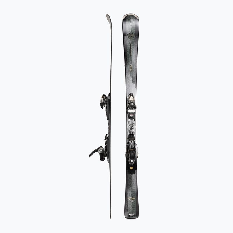 Schiuri de coborâre pentru femei Rossignol Nova 10 + legături XP11 black/metallic green 2