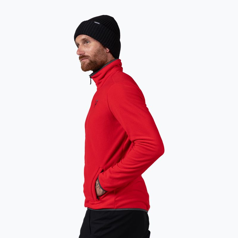Bluză pentru bărbați Rossignol Strawpile Fleece Fz sports red 4