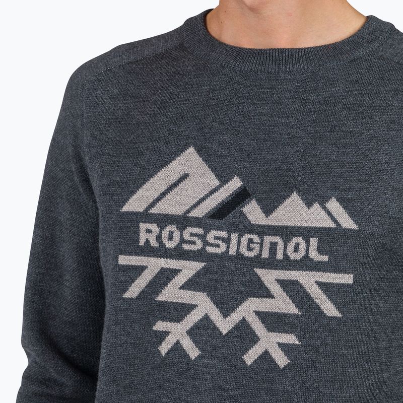 Bluză pentru bărbați Rossignol Jacquard Crew Neck onyx grey 4