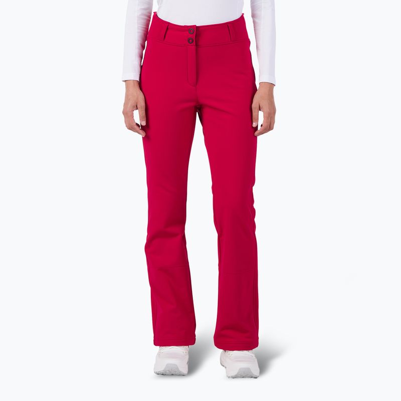 Pantaloni de schi pentru femei Rossignol Ski Softshell ruby red