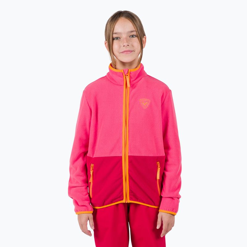 Bluză pentru copii  Rossignol Jr Strawpile Fleece Fz tea rose