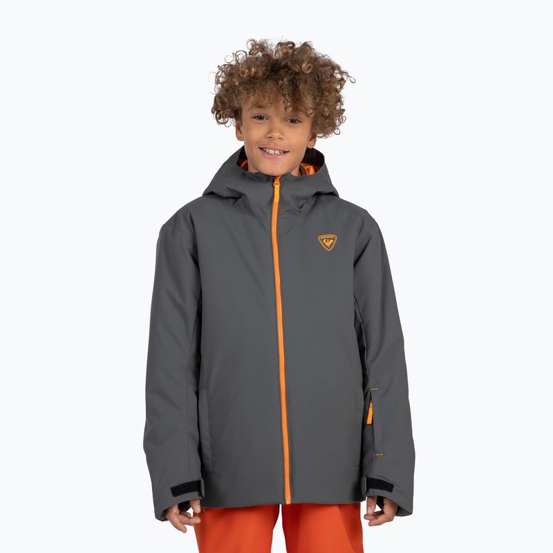 Geacă de schi pentru copii Rossignol Strawpile Jr onyx grey