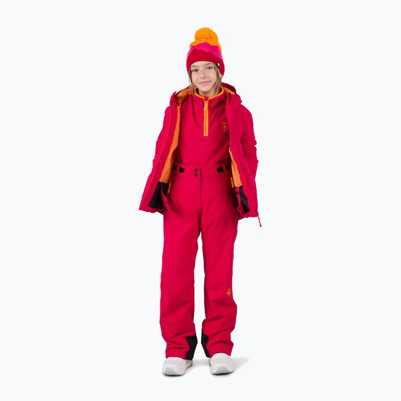Pantaloni de schii pentru copii Rossignol Girl Ski ruby red 2