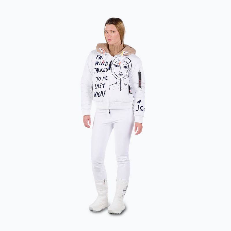 Geacă de schi pentru femei Rossignol Yety Fleecy Bomber white 2