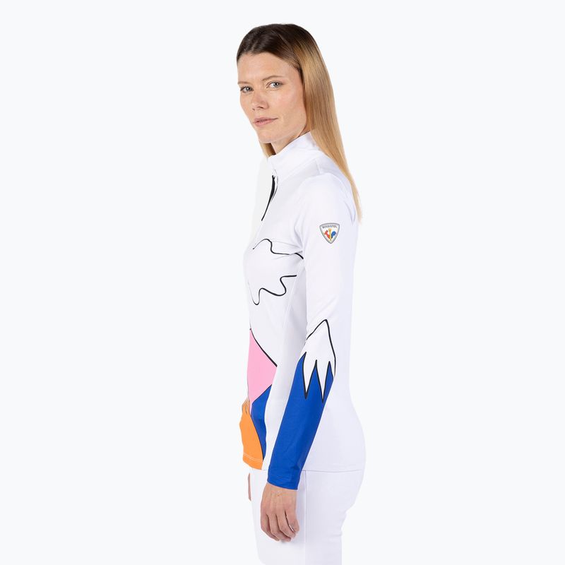 Bluză de schi pentru femei Rossignol Booster 1/2 Zip Top white 4